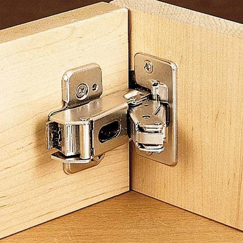Clip Top Hinge with Cam Plate - Pair - Degree:170 Degree - Overlay:Half